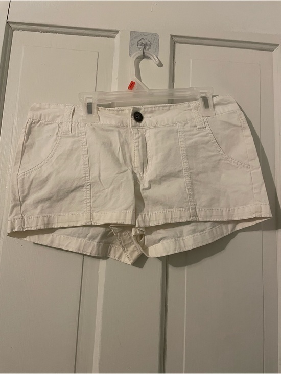 Paris Blues Pants - Paris Blues White Women's Denim-Style Jean Shorts